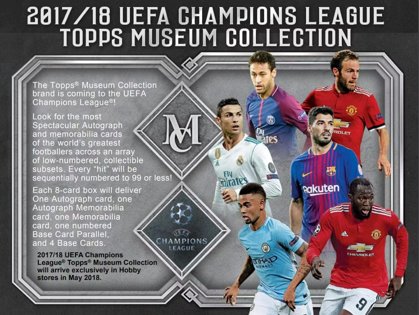 2017/18 Topps UEFA Champions League Museum Collection Soccer Hobby Box