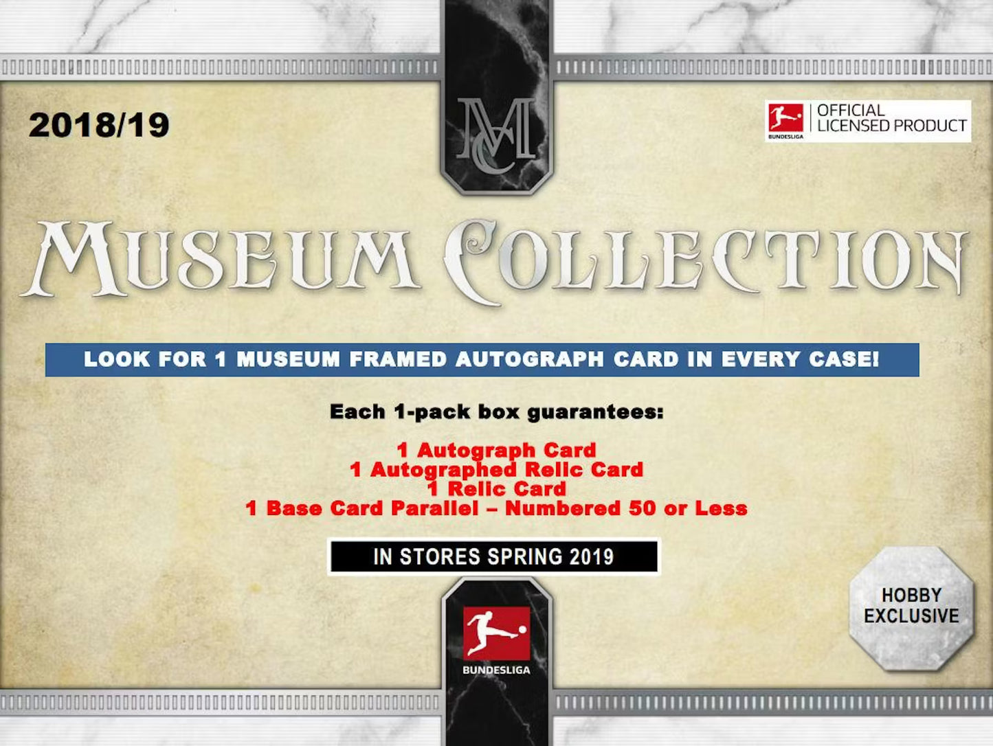Topps Bundesliga Museum Soccer 2018/19 Hobby Box