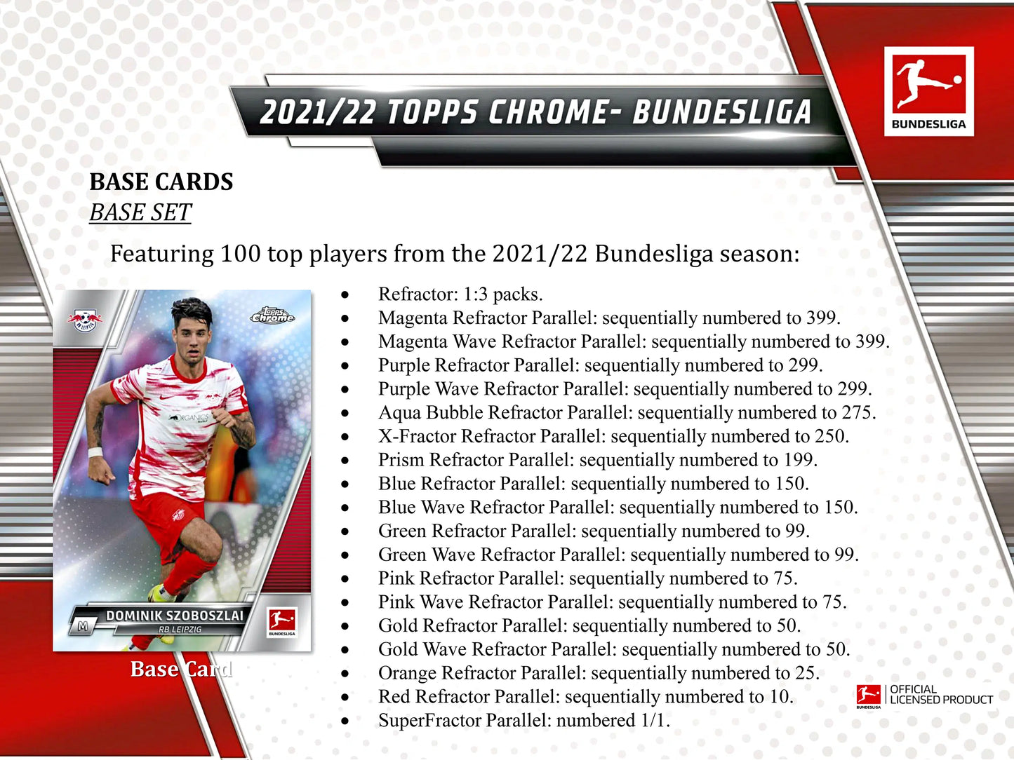 Topps 2021/22 Chrome Bundesliga Soccer Hobby Box