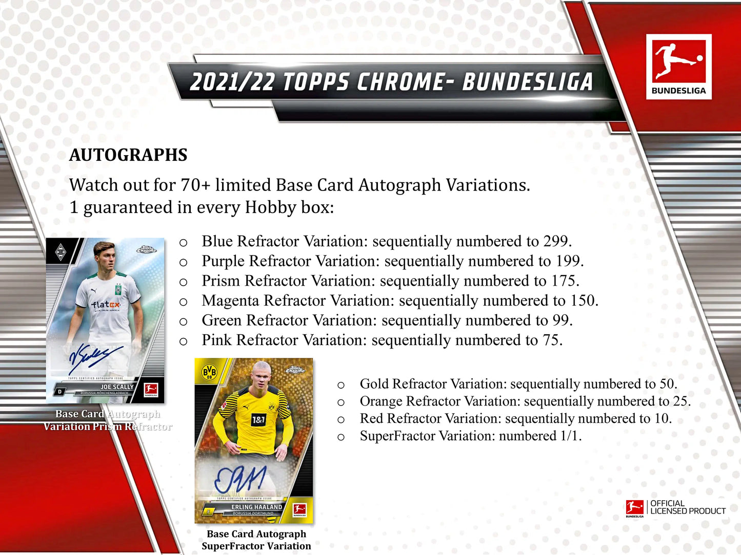 Topps 2021/22 Chrome Bundesliga Soccer Hobby Box
