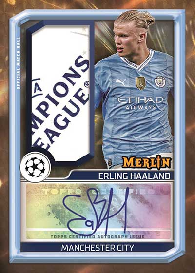 Topps Chrome Merlin UEFA Soccer Blaster Box 2023/24 Single Pack