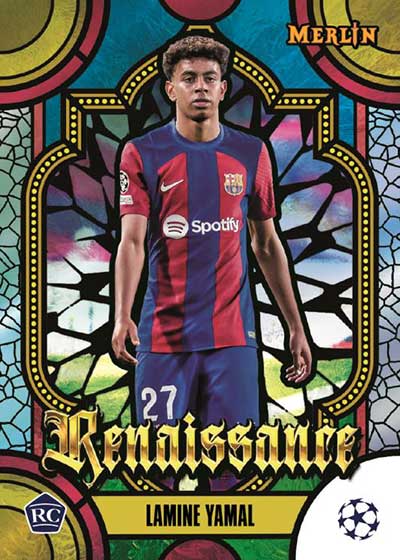 Topps Chrome Merlin UEFA Soccer Blaster Box 2023/24 Single Pack