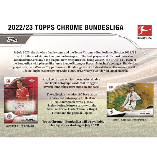 Topps 2022/23 Chrome Bundesliga Soccer Hobby Box