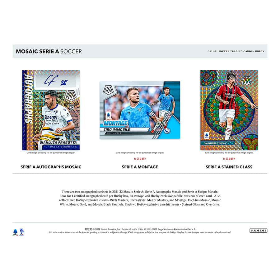 Panini Mosaic Serie A Soccer 2021/22 Hobby Box