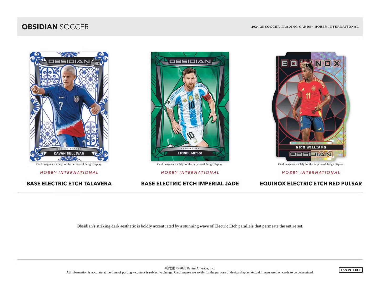 Panini Obsidian Soccer International 2024/2025 Case