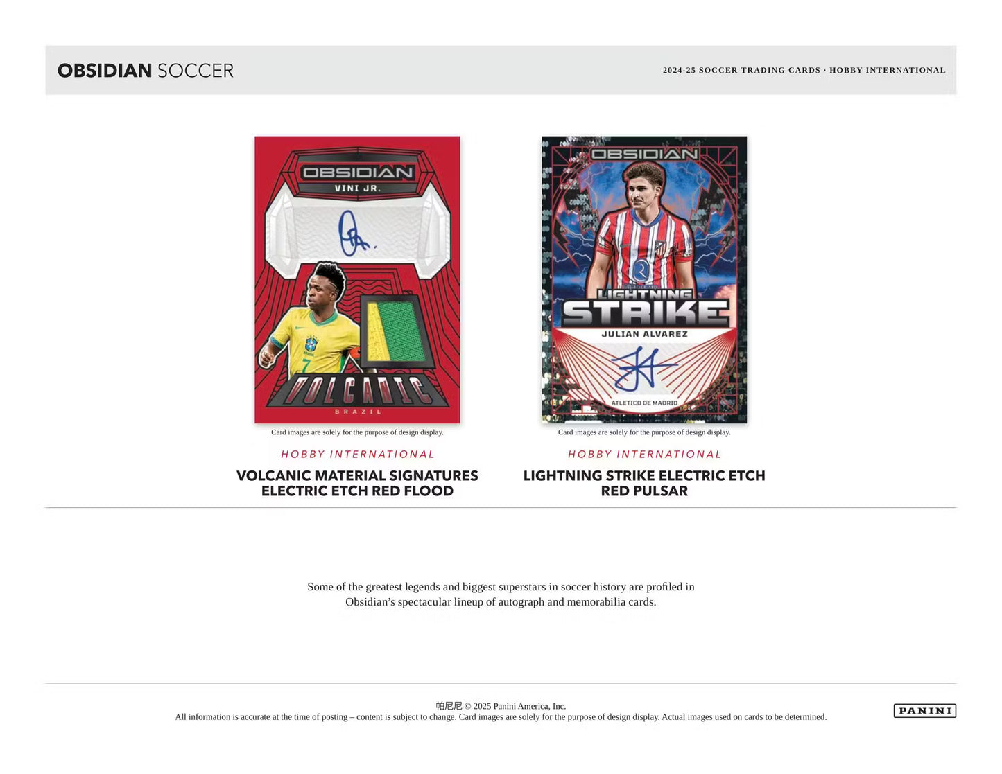 Panini Obsidian Soccer International 2024/2025 Case