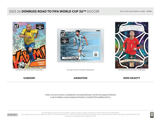 2025/26 Panini Donruss Road to FIFA World Cup Soccer Hobby Box - Pre Order
