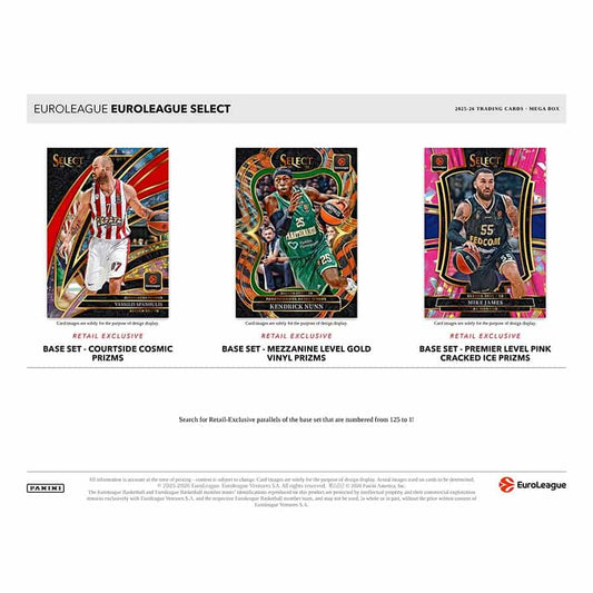 Panini Select EuroLeague Basketball 25-26 Hobby Mega Box