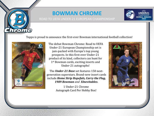 Topps Chrome Bowman Road to UEFA U21 Euros 2022 Hobby Box