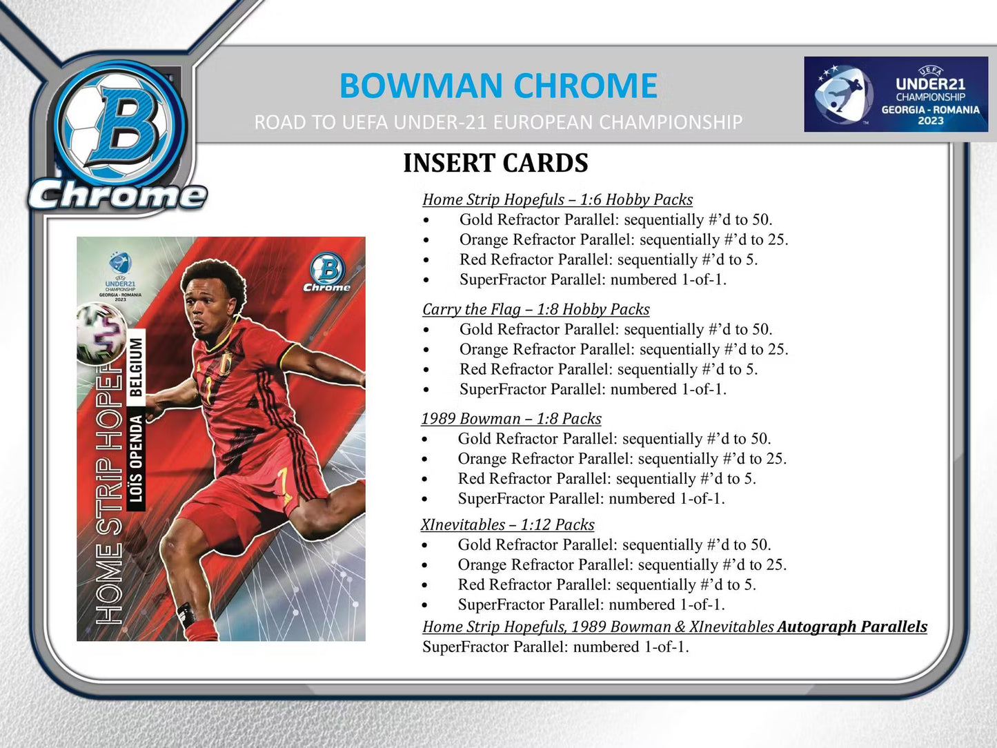 Topps Chrome Bowman Road to UEFA U21 Euros 2022 Hobby Box