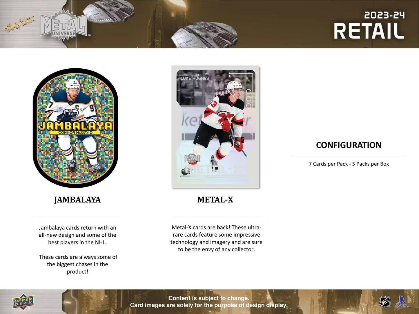 Upper Deck Skybox Metal Universe Hockey 2023/24 Blaster Box
