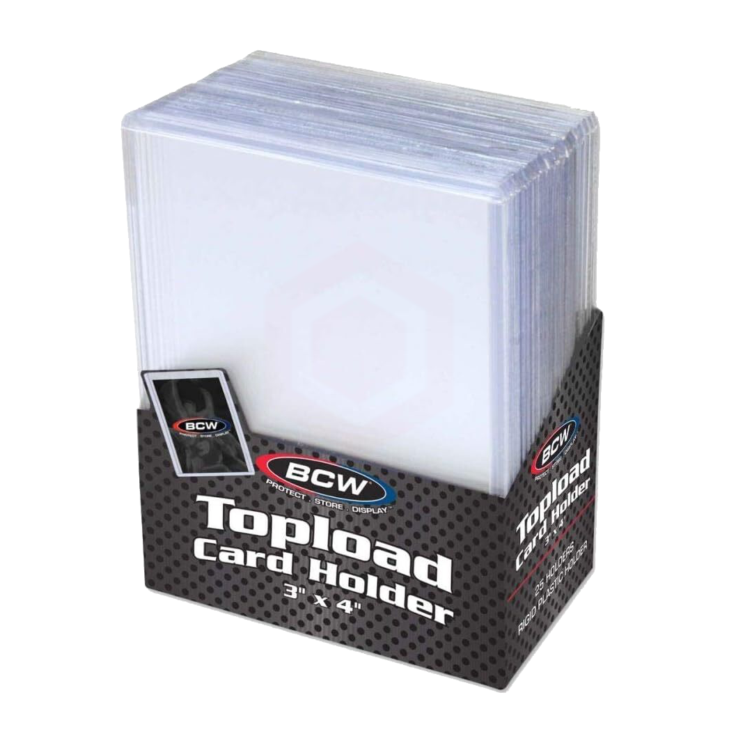 BCW Top Loaders 3x4 Standard Trading Card Toploader 25 Pack