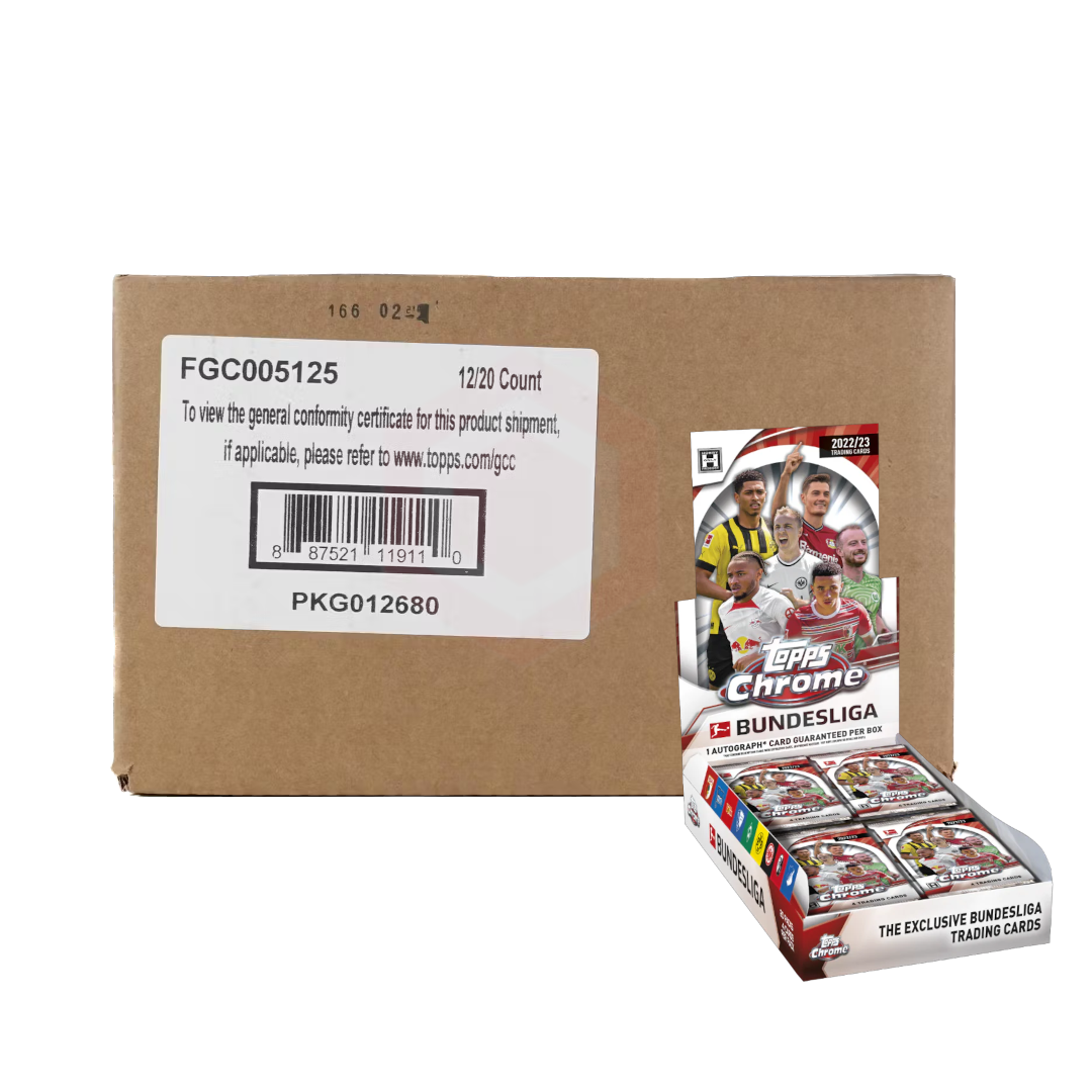 Topps 2022/23 Chrome Bundesliga Soccer Hobby Case
