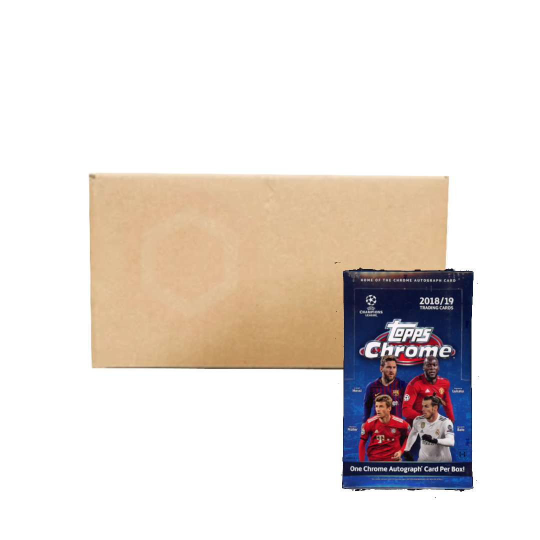 2018/19 Topps Chrome UEFA Champions League Soccer Hobby Case