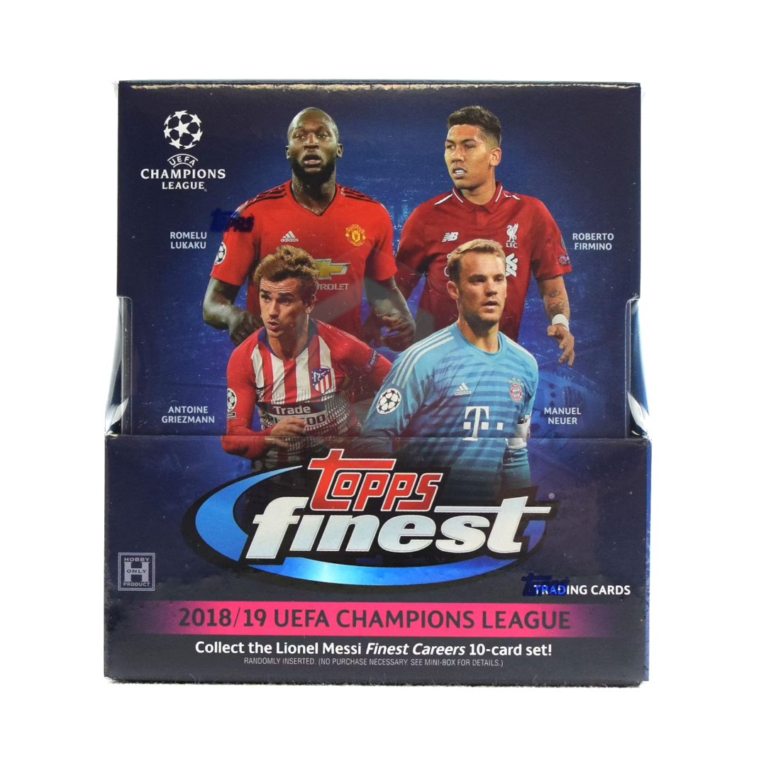 2018/19 Topps Finest UEFA Champions League Soccer Hobby Box