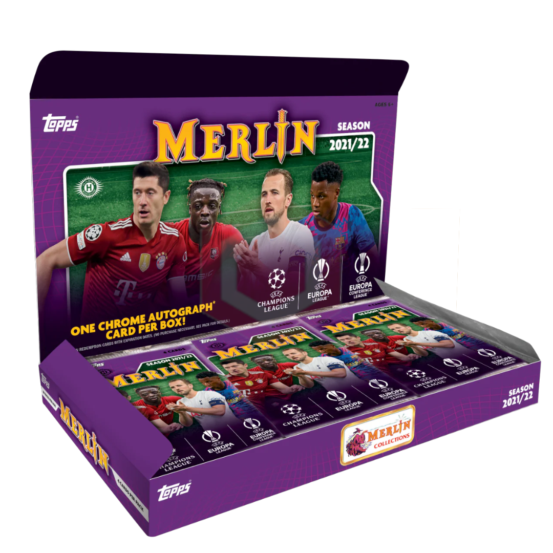 Topps Merlin Chrome Soccer UEFA Champions League Hobby Box 2021/22