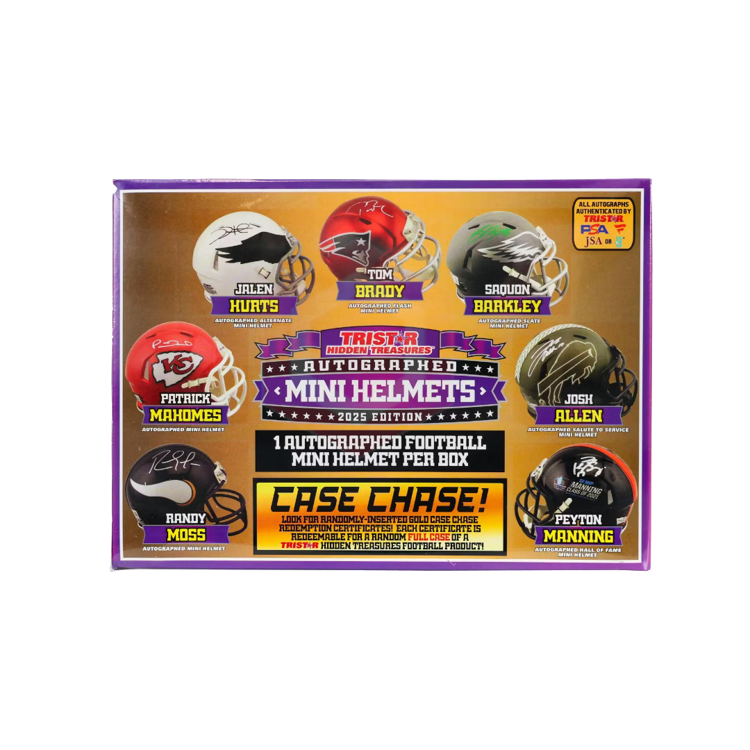 2025 TriStar Autographed Football Mini Helmet Box