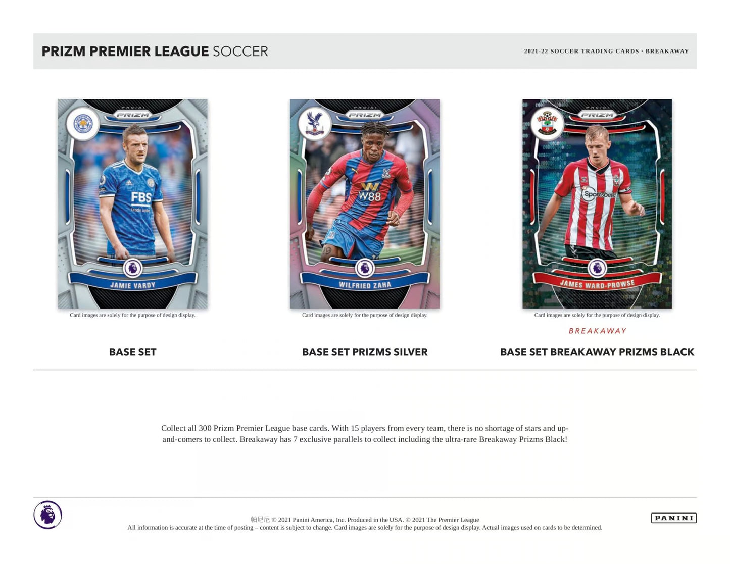 2021/22 Panini Prizm Premier League Soccer Retail Box