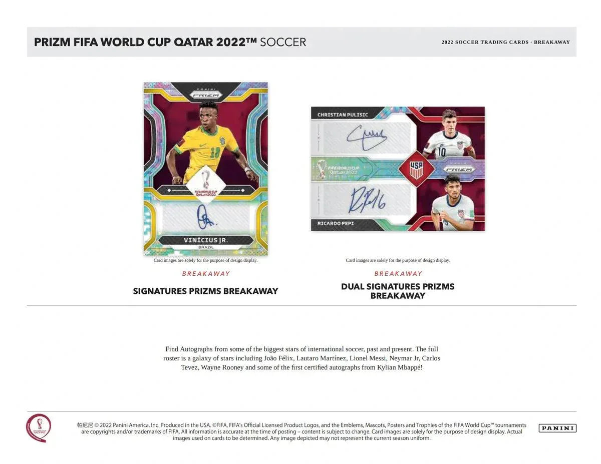 Panini Prizm 2022 FIFA World Cup Soccer Blaster Box