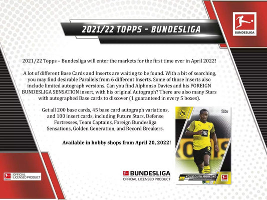 Topps Bundesliga 2021/22 Soccer Hobby Box