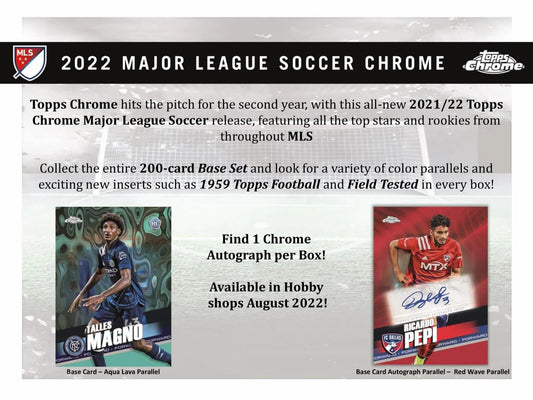 Topps MLS Chrome 2022 Hobby Box