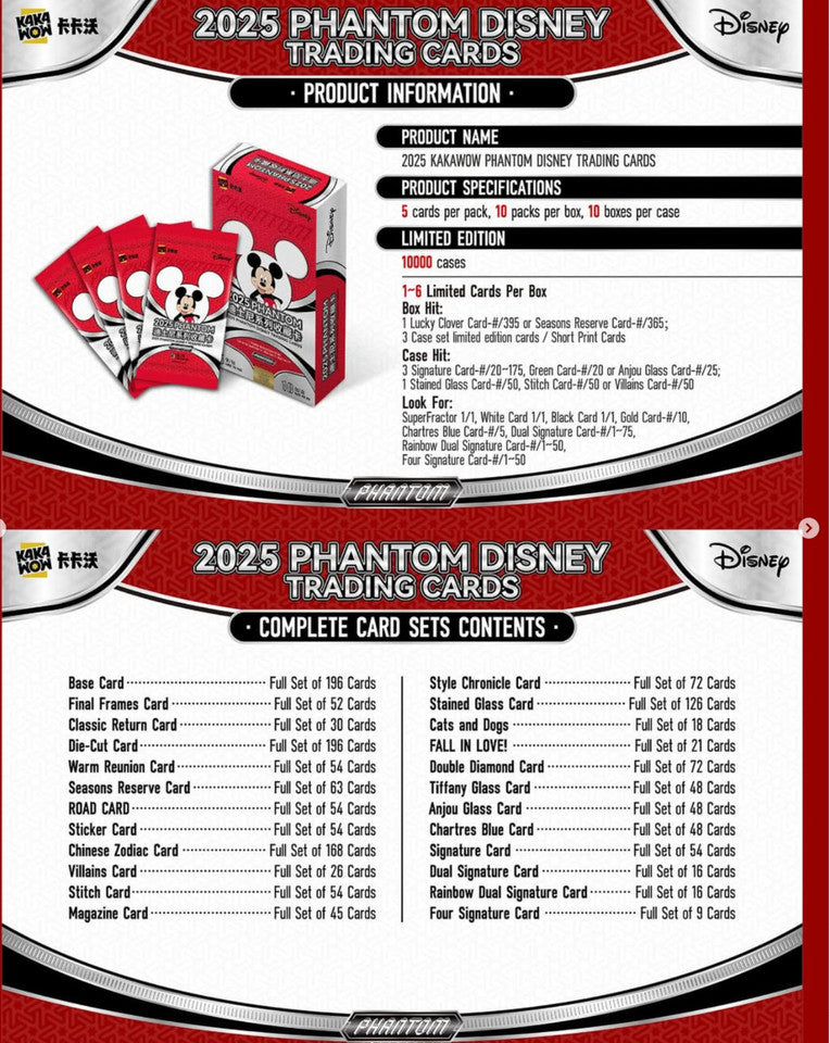 2025 KAKAWOW PHANTOM Disney Sealed New Factory Case - Pre order
