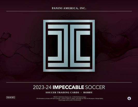 Panini Impeccable Soccer 2023/24 Hobby Case - Sell Sheet Page 1