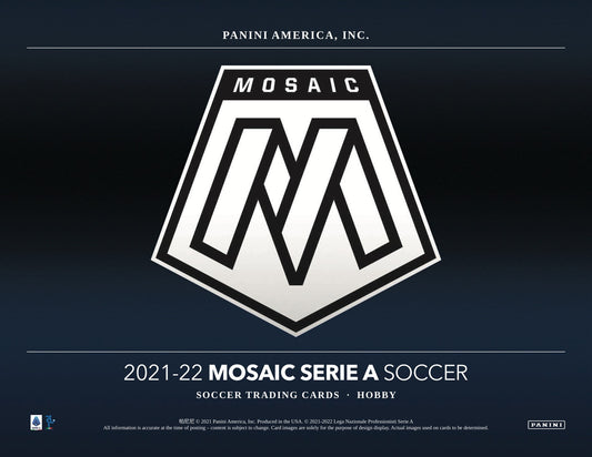 Panini Mosaic Serie A Soccer 2021/22 Hobby Box - Sell Sheet Page 1