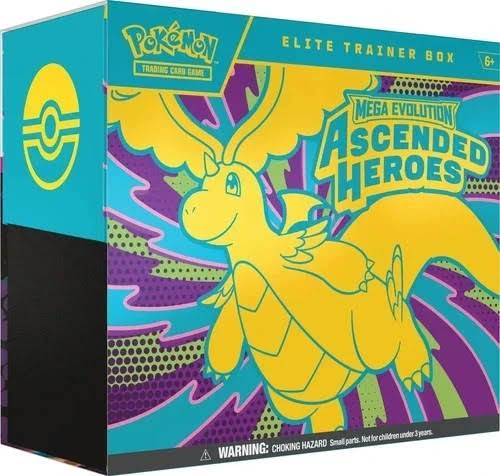 Pokemon TCG - Ascended Heroes ETB Case Of 10 Sealed Elite Trainer Box
