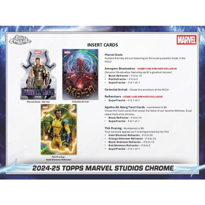 2025 Topps Marvel Studios Chrome Hobby Box
