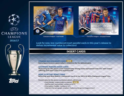 2016/17 Topps UEFA Champions League Showcase Soccer Hobby Box
