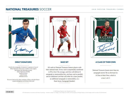 Panini National Treasures Soccer 2018 Hobby Box