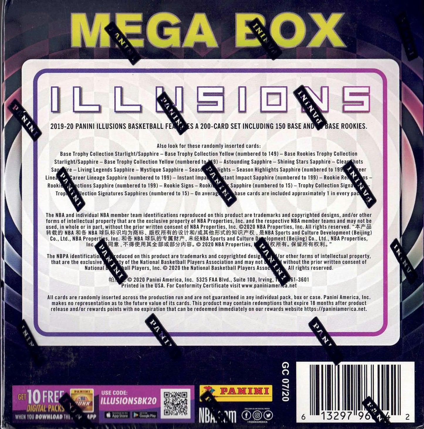2019/20 Panini Illusions Basketball Mega Box - gallery image 2