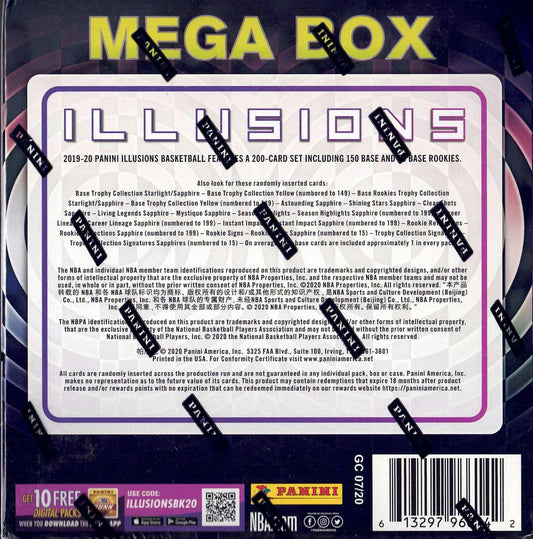 2019/20 Panini Illusions Basketball Mega Box - gallery image 2