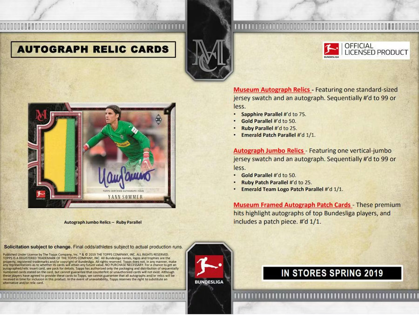 Topps Bundesliga Museum Soccer 2018/19 Hobby Box