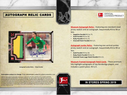 Topps Bundesliga Museum Soccer 2018/19 Hobby Box