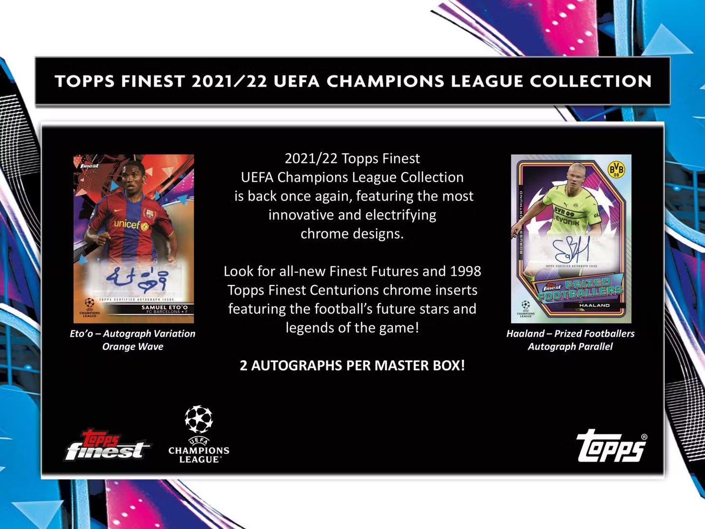 Topps UEFA Champions League Finest Hobby Box 2021-22 Master Box