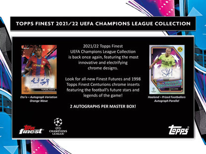 Topps UEFA Champions League Finest Hobby Box 2021-22 Master Box
