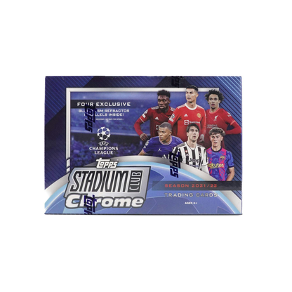 Topps Stadium Club Chrome UEFA Soccer 2021/22 Mega Box