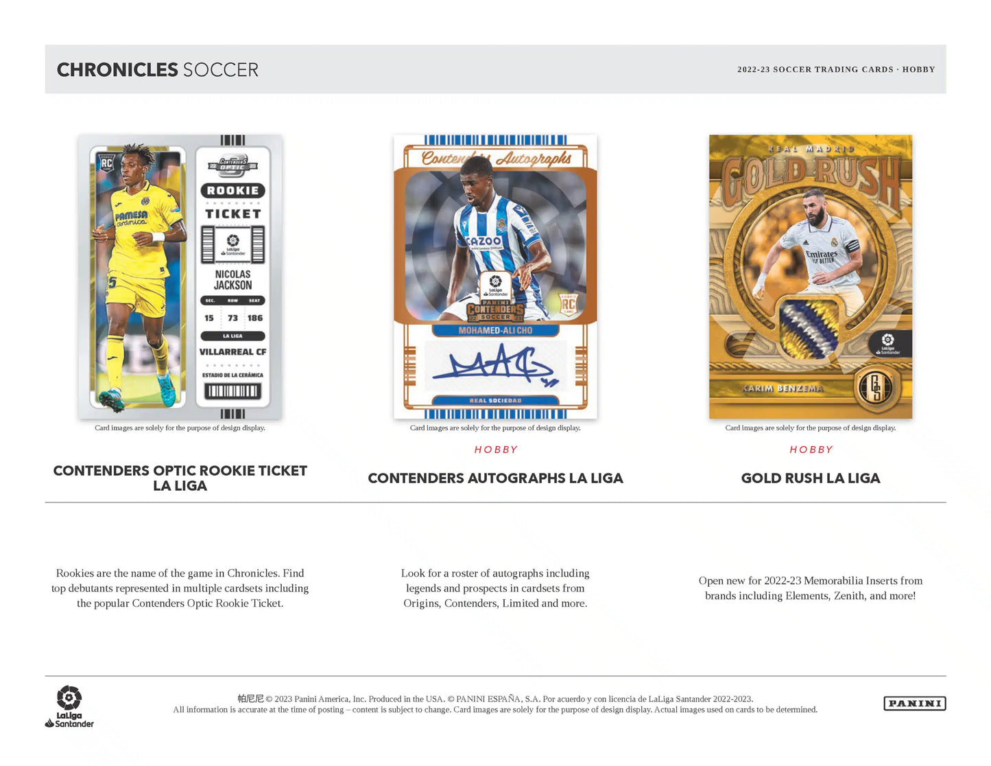 2022/23 Panini Chronicles Soccer Multi-Pack 12 Pack Box