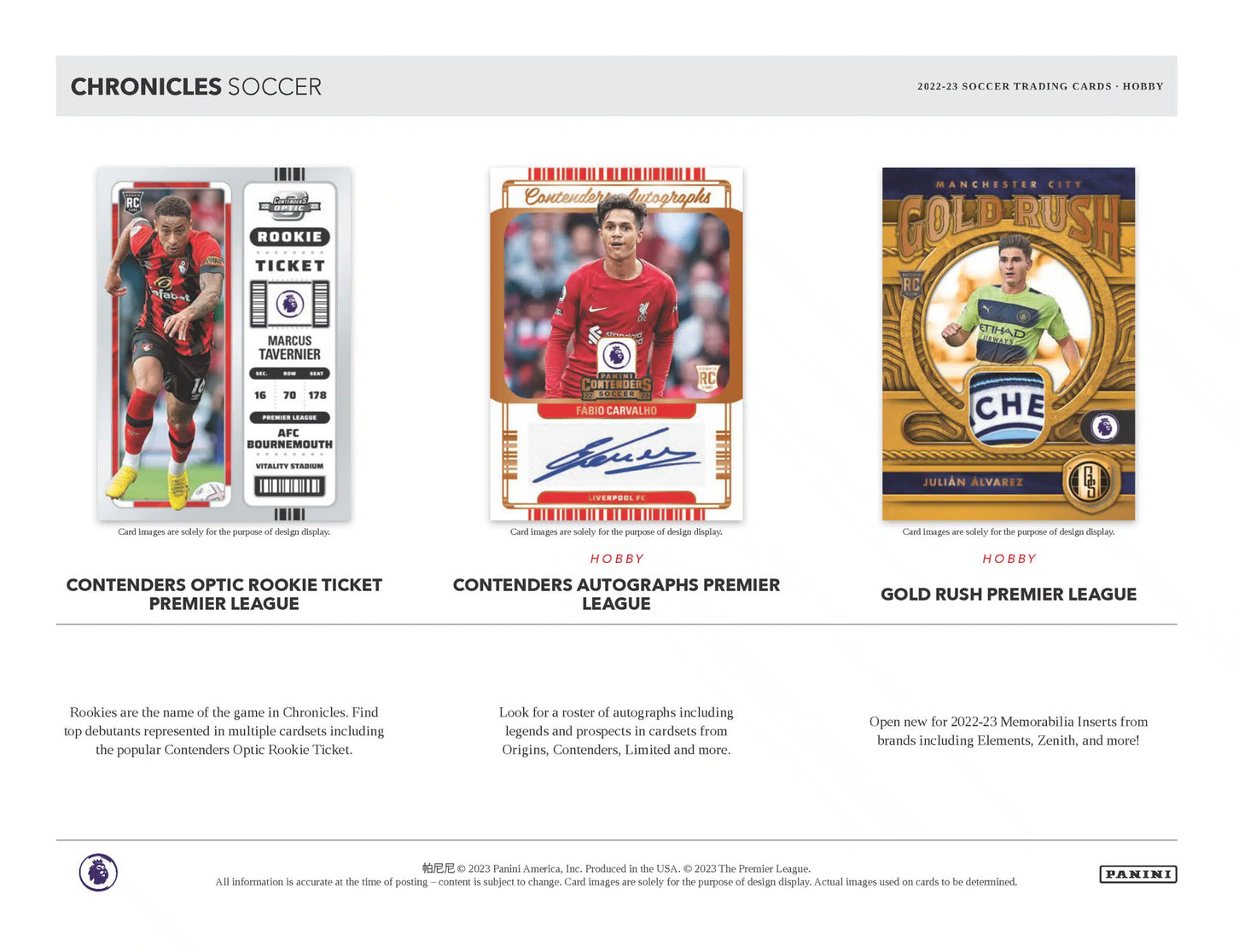 2022/23 Panini Chronicles Soccer Multi-Pack 12 Pack Box