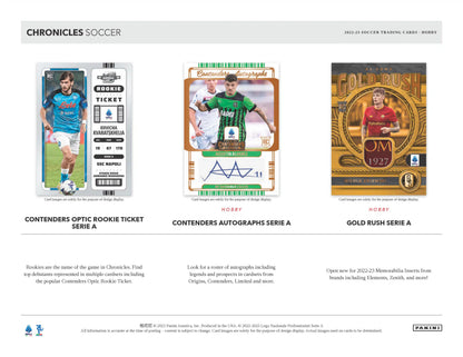 2022/23 Panini Chronicles Soccer Multi-Pack 12 Pack Box