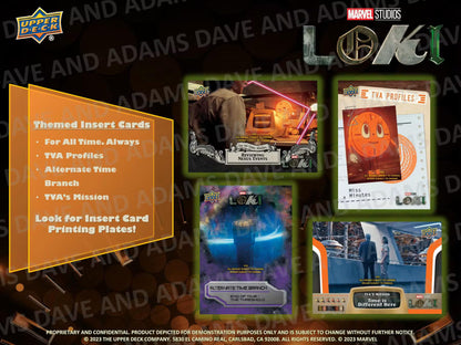 Upper Deck Marvel Studios Loki 2023 – memorabilia and insert card overview