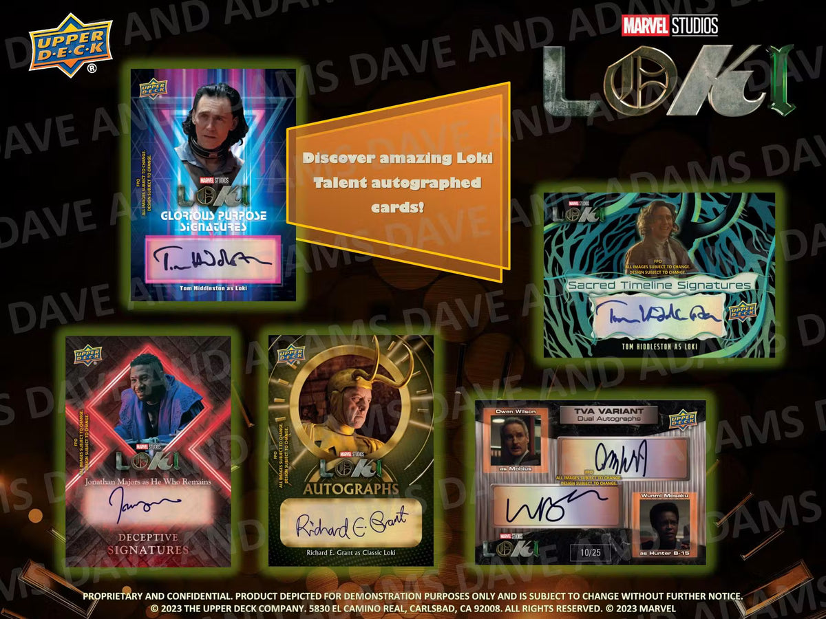 Upper Deck Marvel Studios Loki 2023 – autograph and insert card previews