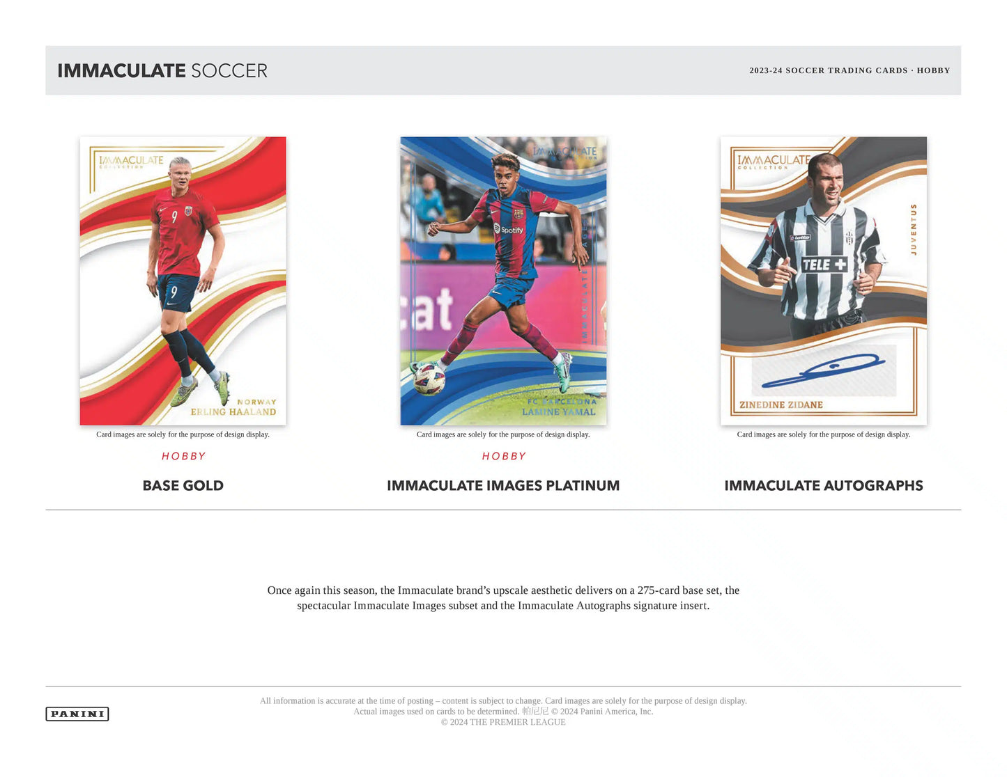 Étui de football Panini Immaculate 2023/24 - Précommande