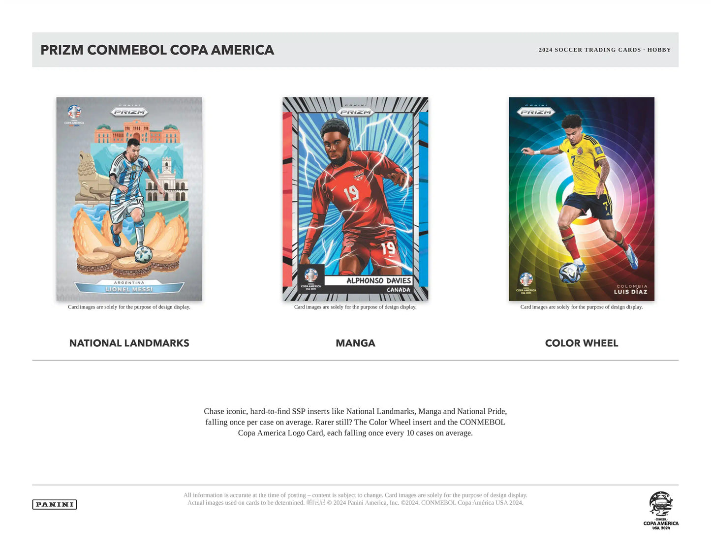 Panini Prizm Copa America 2024 Soccer Mega Box Case