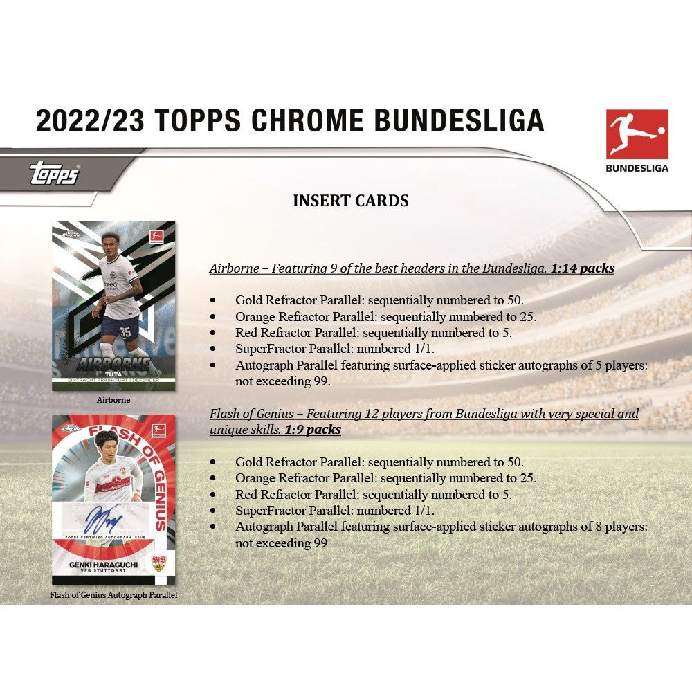 Topps 2022/23 Chrome Bundesliga Soccer Hobby Box