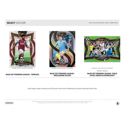 2024-25 Panini Select EPL Soccer Hobby Mega Box Case