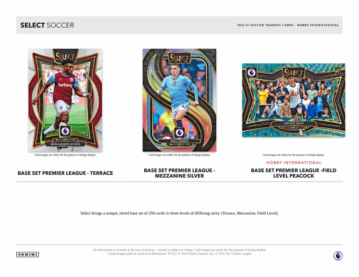 Panini EPL Premier League Soccer International 2024 Case