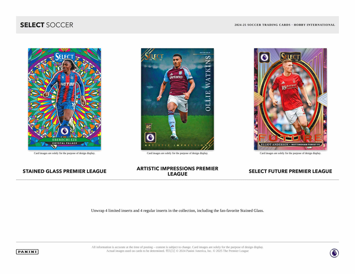 Panini EPL Premier League Soccer International 2024 Case